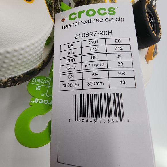 Crocs x Nascar Realtree Classic Clog Mens Sz 12 Jibbitz Drink Holder NEW w/‎ Tag main image 7